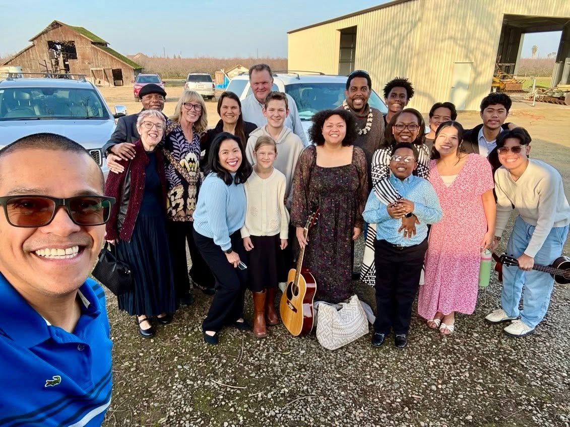 Our church family together on an outing